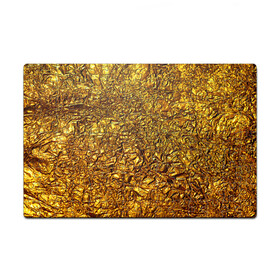 Головоломка Пазл магнитный 126 элементов с принтом Сусальное золото в Белгороде, полимерный материал с магнитным слоем | 126 деталей, размер изделия —  180*270 мм | gold | золото | золотой | мятая | сусальное | фольга