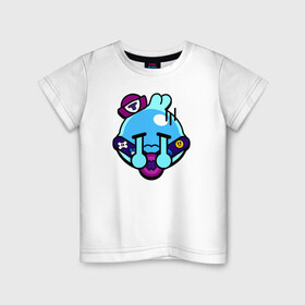 Детская футболка хлопок с принтом SQUEAK (ICON) 1 в Белгороде, 100% хлопок | круглый вырез горловины, полуприлегающий силуэт, длина до линии бедер | Тематика изображения на принте: android | brawl | brawl stars | clash | game | squeak | stars | андроид | игра | мобильные игры | скуик