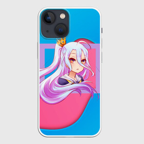 Чехол для iPhone 13 mini с принтом Sweet Shiro в Белгороде,  |  | anime | no game no life | аниме | анимэ | без игры жизни нет | пустые | сиро | сора