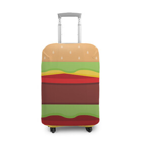 Чехол для чемодана 3D с принтом Бутерброд в Белгороде, 86% полиэфир, 14% спандекс | двустороннее нанесение принта, прорези для ручек и колес | background | burger | fast food | food | hamburger | sandwich | texture | будет | бургер | бутерброд | гамбургер | еда | текстура | фастфуд | фон