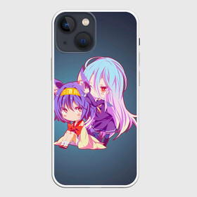 Чехол для iPhone 13 mini с принтом Изуна и Широ в Белгороде,  |  | anime | no game no life | аниме | анимэ | без игры жизни нет | пустые | сиро | сора