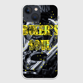 Чехол для iPhone 13 mini с принтом Bikers Soul | Душа байкера в Белгороде,  |  | bikers soul | moto | soul | байк | байкер | душа | душа байкера | мото | мотоцикл