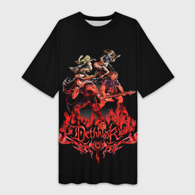 Платье-футболка 3D с принтом Dethklok concert в Белгороде,  |  | dethklok | metalocalypse | апокалипсис | вильям мердерфэйс | металл | металлапокалипсис | мульт | мультфильм | пиклз | рок группа | сквизгаард эксплоужен | токи вортуз