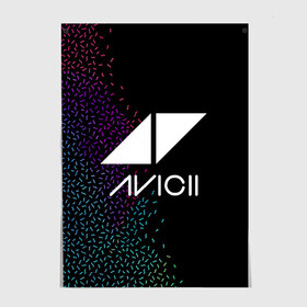 Постер с принтом AVICII | RAINBOW STYLE в Белгороде, 100% бумага
 | бумага, плотность 150 мг. Матовая, но за счет высокого коэффициента гладкости имеет небольшой блеск и дает на свету блики, но в отличии от глянцевой бумаги не покрыта лаком | Тематика изображения на принте: avicii | beatport | club | dj | edm | electro | eq | house | levels | music | production | radio | techno | top | trance | ависи | авичи | дискотека | звезда | клуб | музыка | музыкант | продюссер | радио | фестиваль | швеция | эквалайзер