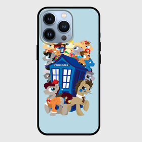 Чехол для iPhone 13 Pro с принтом My little pony x Doctor Who в Белгороде,  |  | Тематика изображения на принте: my little pony | весёлая пинки пай | добрая флаттершайн | доктор кто | дружба это чудо | единорог | единороги | май литл пони | мульт | мультфильм | радуга дэш | селестия | спайк | сумеречная искорка