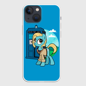 Чехол для iPhone 13 mini с принтом Пони х Доктор Кто в Белгороде,  |  | my little pony | весёлая пинки пай | добрая флаттершайн | дружба это чудо | единорог | единороги | май литл пони | мульт | мультфильм | радуга дэш | селестия | спайк | сумеречная искорка | честная эплджек