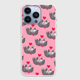 Чехол для iPhone 13 Pro с принтом Пиксельные котики в Белгороде,  |  | cat | cats | kitten | глаза | глазки | девочкам | кот | котёнок | котик | котики | котэ | котята | кошак | кошка | кошки | красивая | милая | прикольная | светлая | темная | черная