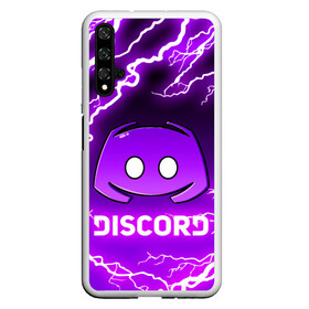 Чехол для Honor 20 с принтом DISCORD / ДИСКОРД / МОЛНИЯ в Белгороде, Силикон | Область печати: задняя сторона чехла, без боковых панелей | discord | discord nitro | gamer | games | дискорд | дискорд бот | дискорд нитро | дискорд сервер | игры | логотип | молния | пурпурный | свет | социальные сети | фиолетовый.