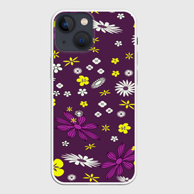 Чехол для iPhone 13 mini с принтом Цвета цветов дизайн в Белгороде,  |  | colorful | colors | design | floral | flowers | дизайн | красочные | цвета | цветочный | цветы