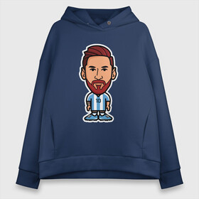 Женское худи Oversize хлопок с принтом Boy Messi в Белгороде, френч-терри — 70% хлопок, 30% полиэстер. Мягкий теплый начес внутри —100% хлопок | боковые карманы, эластичные манжеты и нижняя кромка, капюшон на магнитной кнопке | argentina | barca | barcelona | football | lionel | messi | spain | sport | аргентина | барса | барселона | гол | золотой мяч | игрок | испания | камп ноу | лионель | месси | мяч | спорт | тренер | футбол | чемпион | чемпионат