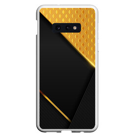 Чехол для Samsung S10E с принтом 3D BLACK & GOLD в Белгороде, Силикон | Область печати: задняя сторона чехла, без боковых панелей | Тематика изображения на принте: 3d | 3д | gold | абстракция | золото | паттерн | соты | текстуры