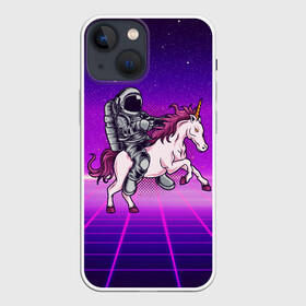 Чехол для iPhone 13 mini с принтом Космонавт на единороге в Белгороде,  |  | fantasy | nasa | единорог | космонавт | космос | лошадка | наса | пони | психоделика | фэнтази