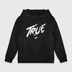 Детское худи Oversize хлопок с принтом TRUE (AVICII) в Белгороде, френч-терри — 70% хлопок, 30% полиэстер. Мягкий теплый начес внутри —100% хлопок | боковые карманы, эластичные манжеты и нижняя кромка, капюшон на магнитной кнопке | avicii | dance | dj | electronic | house | music | progressive | true | авичи | берг | диджей | музыка | тим | том | хангс