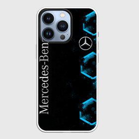 Чехол для iPhone 13 Pro с принтом Mercedes | Мерседес | Неон в Белгороде,  |  | amg | auto | benz | blue | bmw | car | deutchland | germany | gts | mercedes | neon | авто | автомобиль | амг | бенз | бенц | бмв | германия | машина | мерседес | немецкий | неон | неоновые | неоновый | соты