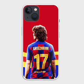 Чехол для iPhone 13 с принтом АНТУАН ГРИЗМАНН   БАРСЕЛОНА в Белгороде,  |  | antoine griezmann | barcelona | football | sport | антуан гризманн | барселона | номер 7 | сборная франции | спорт. | футбол