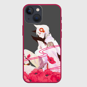 Чехол для iPhone 13 mini с принтом Flower Tomoe в Белгороде,  |  | akura | kamisama kiss | kitsune | mizuki | nanami | tomoe | yokai | акура | аниме | бог | боги | демон лис | демоны | ёкай | змея | йокай | кицуне | лис | мидзуки | мизуки | нанами | неко | очень приятно бог | томое | томоэ