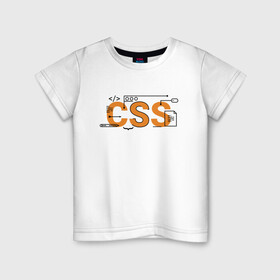 Детская футболка хлопок с принтом CSS | ПРОГРАММИСТ (Z) в Белгороде, 100% хлопок | круглый вырез горловины, полуприлегающий силуэт, длина до линии бедер | anonymus | cms | cod | css | hack | hacker | html | it | java | php | program | texture | www | айти | аноним | анонимус | взлом | код | кодинг | программа | программист | текстура | хак | хакер | язык программирования