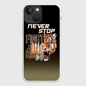 Чехол для iPhone 13 mini с принтом FIGHT TIGER  тигр боец в Белгороде,  |  | fight | mma | tiger | битва | боец | бойцы | мма | тигр | тигры