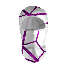 Балаклава 3D с принтом Hexagon в Белгороде, 100% полиэстер, ткань с особыми свойствами — Activecool | плотность 150–180 г/м2; хорошо тянется, но при этом сохраняет форму. Закрывает шею, вокруг отверстия для глаз кайма. Единый размер | hexagon | lines | purple | violet | линии | фиолетовый многоугольник | шестиугольник
