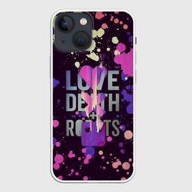 Чехол для iPhone 13 mini с принтом Love, Death and Robots в Белгороде,  |  | cartoon | death | fantasy | heavy | horror | metal | miller | netflix | robots | tim | witness | любовь | миллер | мультфильм | робот | роботы | тим | ужасы | фэнтези