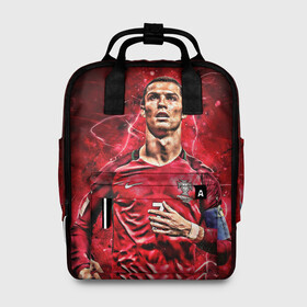 Женский рюкзак 3D с принтом Cristiano Ronaldo (Portugal) в Белгороде, 100% полиэстер | лямки с регулируемой длиной, сверху ручки, чтобы рюкзак нести как сумку. Основное отделение закрывается на молнию, как и внешний карман. Внутри два дополнительных кармана, один из которых закрывается на молнию. По бокам два дополнительных кармашка, куда поместится маленькая бутылочка
 | Тематика изображения на принте: 7 | cr | cr7 | cristiano | fc | fifa | footbal | juventus | madrid | portugal | real | ronaldo | soccer | криштиану | лига | мяч | мячик | поле | португалия | роналду | спорт | форма | футбол | футболист | футбольная | футбольный | чемпион |