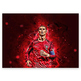 Поздравительная открытка с принтом Cristiano Ronaldo (Portugal) в Белгороде, 100% бумага | плотность бумаги 280 г/м2, матовая, на обратной стороне линовка и место для марки
 | Тематика изображения на принте: 7 | cr | cr7 | cristiano | fc | fifa | footbal | juventus | madrid | portugal | real | ronaldo | soccer | криштиану | лига | мяч | мячик | поле | португалия | роналду | спорт | форма | футбол | футболист | футбольная | футбольный | чемпион |