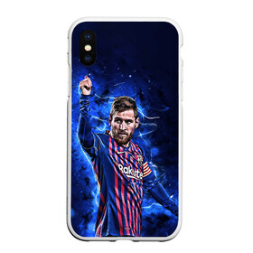 Чехол для iPhone XS Max матовый с принтом Lionel Messi | Barcelona | 10 в Белгороде, Силикон | Область печати: задняя сторона чехла, без боковых панелей | 10 | argentina | barcelona | fc | fifa | footbal | leo | lionel | messi | soccer | аргентина | барселона | лео | лига | лионель | месси | мяч | мячик | поле | спорт | форма | футбол | футболист | футбольная | футбольный | чемпион