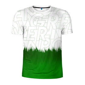 Мужская футболка 3D спортивная с принтом GREEN POWER в Белгороде, 100% полиэстер с улучшенными характеристиками | приталенный силуэт, круглая горловина, широкие плечи, сужается к линии бедра | eco | green peace | nature | vegan | вегетарианство | гринпис | зеленая сила | летний | натуральный | природа | свежий | тренд | эко | экология | яркий