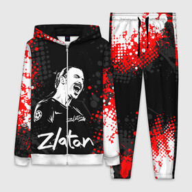 Женский костюм 3D с принтом ЗЛАТАН ИБРАГИМОВИЧ   ZLATAN в Белгороде,  |  | football | grunge | sport | zlatan ibrahimovic | брызги. | гранж | златан ибрагимович | милан | сборная швеции | спорт | футбол