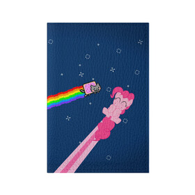 Обложка для паспорта матовая кожа с принтом Nyan cat x Pony в Белгороде, натуральная матовая кожа | размер 19,3 х 13,7 см; прозрачные пластиковые крепления | my little pony | nyan cat | дружба это чудо | единорог | единороги | май литл пони | мульт | мультфильм | нян кэт
