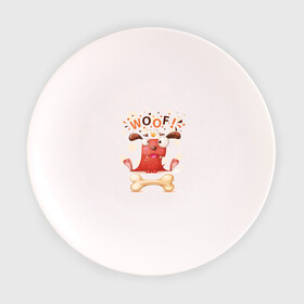 Тарелка с принтом Смешной песик в Белгороде, фарфор | диаметр - 210 мм
диаметр для нанесения принта - 120 мм | cute | dog | woof | гав | забавный | пес | песик | смешной | собака