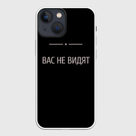 Чехол для iPhone 13 mini с принтом Вас не видят в Белгороде,  |  | вас заметили | вас не видят мем | вас не видят скайрим | скайрим | скрытность