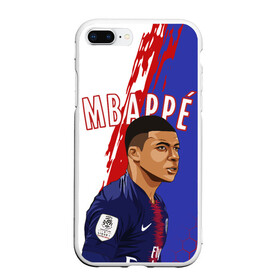 Чехол для iPhone 7Plus/8 Plus матовый с принтом КИЛИАН МБАППЕ KYLIAN MBAPPE в Белгороде, Силикон | Область печати: задняя сторона чехла, без боковых панелей | Тематика изображения на принте: football | kylian mbapp lottin | sport | килиан мбаппе | пари сен жермен | сборная франции. | спорт | футбол