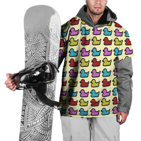 Накидка на куртку 3D с принтом Утиный фон Утки Ducks в Белгороде, 100% полиэстер |  | Тематика изображения на принте: duck | ducks | утиный фон | утка | утки