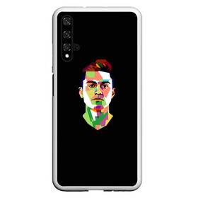 Чехол для Honor 20 с принтом Paulo Dybala Pop Art в Белгороде, Силикон | Область печати: задняя сторона чехла, без боковых панелей | Тематика изображения на принте: art | champion | dybala | football | form | institute | juventus | palermo | paulo | player | pop | soccer | uniform | дибала | институто | легенда | палермо | пауло | форма | футбол | футбола | футболист | чемпион | ювентус