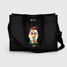 Сумка-шоппер 3D с принтом Paulo Dybala Pop Art в Белгороде, 100% полиэстер | застегивается на металлическую кнопку; внутренний карман застегивается на молнию. Стенки укреплены специальным мягким материалом, чтобы защитить содержимое от несильных ударов
 | art | champion | dybala | football | form | institute | juventus | palermo | paulo | player | pop | soccer | uniform | дибала | институто | легенда | палермо | пауло | форма | футбол | футбола | футболист | чемпион | ювентус