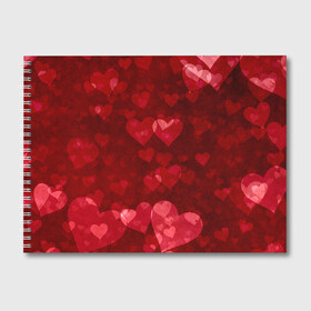 Альбом для рисования с принтом СЕРДЕЧКИ | HEARTS (Z) в Белгороде, 100% бумага
 | матовая бумага, плотность 200 мг. | affection | cardiac | fondness | heart | love | loving | любимая | любимый | любовь | любоф | любофф | любофь | надписи | надпись | сердечко | сердце | сердцевина | сердчишко