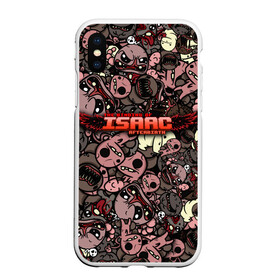 Чехол для iPhone XS Max матовый с принтом Binding of Isaac Stickerbomb в Белгороде, Силикон | Область печати: задняя сторона чехла, без боковых панелей | Тематика изображения на принте: afterbirth | art | boss | game | gaming | pattern | roguelike | rpg | steam | stickerbombing | the binding of isaac | арт | графика | жертвоприношение исаака | игра | изаак | иллюстрация | паттерн | рисунки | рисунок | рогалик | стикербомбин