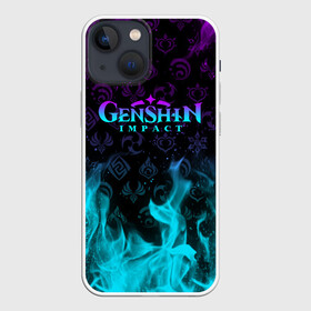 Чехол для iPhone 13 mini с принтом GENSHIN IMPACT НЕОНОВЫЙ ОГОНЬ в Белгороде,  |  | amber | anime | genshin impact | girl | jean | lisa | paimon | xiao | zelda | анемо | аниме | геншен импакт | геншин импакт | геншин эмпакт | геншинимпакт | девушка | игры | кли | лиза | паймон | пеймон | персонажи | сяо | тян