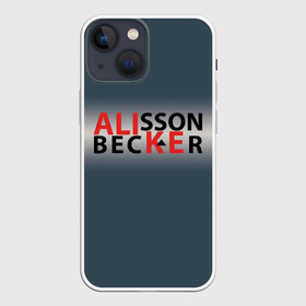 Чехол для iPhone 13 mini с принтом Крутой футбол. Алиссон в Белгороде,  |  | Тематика изображения на принте: алиссон | беккер | вратарь | футбол | футболист