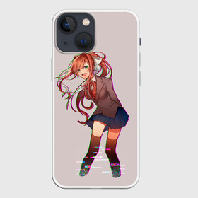 Чехол для iPhone 13 mini с принтом Cyber Monika в Белгороде,  |  | anime | game | games | monika | natsuki | sayori | yuri | аниме | визуальный роман | доки доки | игра | игры | литературный клуб | моника | нацуки | саёри | юри