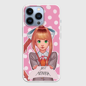 Чехол для iPhone 13 Pro с принтом Monika Pop Art в Белгороде,  |  | anime | game | games | monika | natsuki | sayori | yuri | аниме | визуальный роман | доки доки | игра | игры | литературный клуб | моника | нацуки | саёри | юри