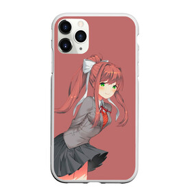 Чехол для iPhone 11 Pro Max матовый с принтом Арт Моника в Белгороде, Силикон |  | anime | game | games | monika | natsuki | sayori | yuri | аниме | визуальный роман | доки доки | игра | игры | литературный клуб | моника | нацуки | саёри | юри