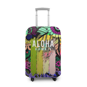 Чехол для чемодана 3D с принтом АЛОХА ГАВАЙИ | ALOHA HAWAII в Белгороде, 86% полиэфир, 14% спандекс | двустороннее нанесение принта, прорези для ручек и колес | aloha | hawaii | гаваи | гаваии | гавайи | доски | лето | море | паттерн | серфинг | текстура | цветы
