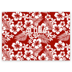 Поздравительная открытка с принтом ALOHA HAWAII АЛОХА ГАВАЙИ в Белгороде, 100% бумага | плотность бумаги 280 г/м2, матовая, на обратной стороне линовка и место для марки
 | Тематика изображения на принте: aloha | aloha hawaii | hawaii | summer | гаваи | гавайи | голубые пальмы | лето | море | надпись | отпуск | пальмы | пляж | синие пальмы | синий