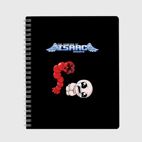 Тетрадь с принтом The Binding of Isaac, monster в Белгороде, 100% бумага | 48 листов, плотность листов — 60 г/м2, плотность картонной обложки — 250 г/м2. Листы скреплены сбоку удобной пружинной спиралью. Уголки страниц и обложки скругленные. Цвет линий — светло-серый
 | the binding of isaac | айзек | аркады | жертвоприношение айзека | жертвоприношение исаака | исаак | логотипы игр | монстры | персонажи игр