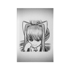 Обложка для паспорта матовая кожа с принтом Doki Doki Literature Club в Белгороде, натуральная матовая кожа | размер 19,3 х 13,7 см; прозрачные пластиковые крепления | Тематика изображения на принте: anime | doki doki literature club | monika | natsuki | sayori | yuri | аниме | доки доки | доки доки литературный клуб | моника | нацуки | саёри | юри