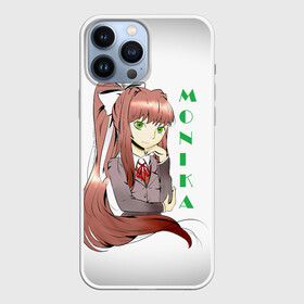 Чехол для iPhone 13 Pro Max с принтом Doki Doki MONIKA в Белгороде,  |  | Тематика изображения на принте: anime | doki doki literature club | monika | natsuki | sayori | yuri | аниме | доки доки | доки доки литературный клуб | моника | нацуки | саёри | юри