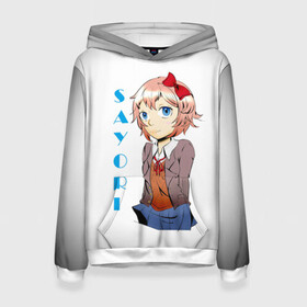 Женская толстовка 3D с принтом Doki Doki SAYORI в Белгороде, 100% полиэстер  | двухслойный капюшон со шнурком для регулировки, мягкие манжеты на рукавах и по низу толстовки, спереди карман-кенгуру с мягким внутренним слоем. | anime | doki doki literature club | monika | natsuki | sayori | yuri | аниме | доки доки | доки доки литературный клуб | моника | нацуки | саёри | юри