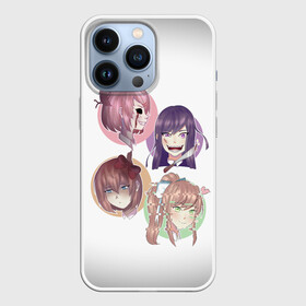 Чехол для iPhone 13 Pro с принтом Doki Doki Literature Club в Белгороде,  |  | anime | doki doki literature club | monika | natsuki | sayori | yuri | аниме | доки доки | доки доки литературный клуб | моника | нацуки | саёри | юри